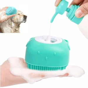 pet bathing brush soft silicone massager shower gel bathing brush clean tools comb dog cat cleaning grooming supplies